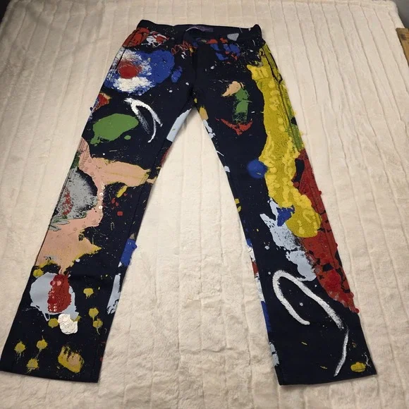 Ralph Lauren Purple Label Embellished 750 Straight Ankle Jeans Womens 28 $1990 - Picture 2 of 11